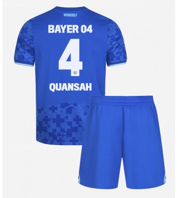 Bayer Leverkusen Jarell Quansah #4 Tredje Kläder Barn 2025-26 Kortärmad (+ Korta byxor)